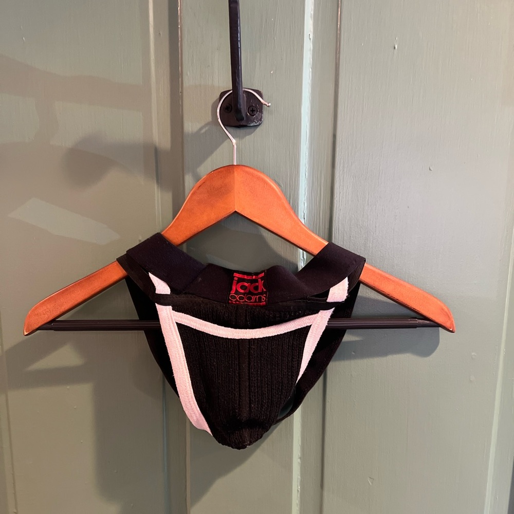 Jack Adams Vintage Open Pouch Ribbed Jock Strap - Size XL